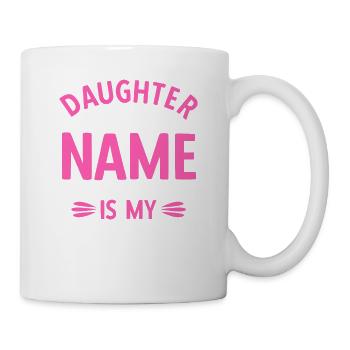 La fille est mon nom Le cheerleading est mon jeu - Mug blanc - blanc - Droite