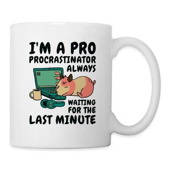 Procrastinating Hamster Procrastinator Time Pet - Mug - white - Right