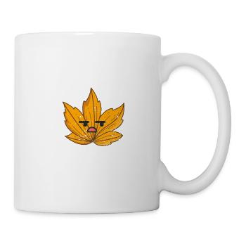 Leave Me Alone Grump Leaf Autumn Leaves Autumn - Mug - white - Right