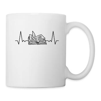 Book Pulse Rate ECG - Mug - white - Right