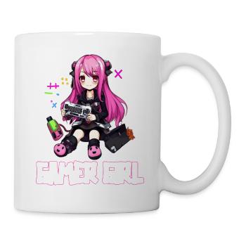 Gaming Konsole PC Zockerin Mädchen Gamer Girl - Tasse - Weiß - Rechts
