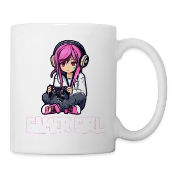 Gaming Konsole PC Zockerin Mädchen Gamer Girl - Tasse - Weiß - Rechts