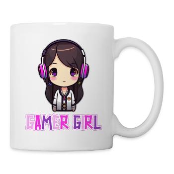 Gaming Konsole PC Zockerin Mädchen Gamer Girl - Tasse - Weiß - Rechts