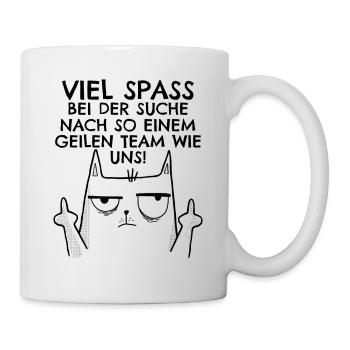 Jobwechsel Neuer Job Abschied Abschiedsgeschenk - Tasse - Weiß - Rechts