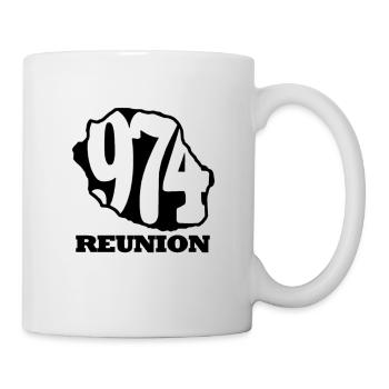 REUNION 974 - La réunion lé la - Mug blanc - blanc - Droite