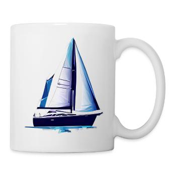Segler Segelsport Segeln Segelschiff Segelboot - Tasse - Weiß - Rechts