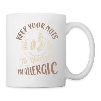Garde tes noix pour toi Je suis allergique Allergie Aw - Mug blanc - blanc - Droite