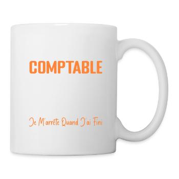 Humour Comptable Cadeau Comptable Motivation - Mug blanc - blanc - Droite