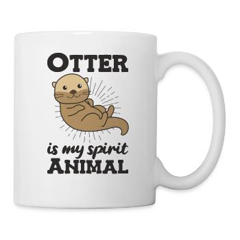 Otter is my spirit animal - süßer Otter - Tasse - Weiß - Rechts