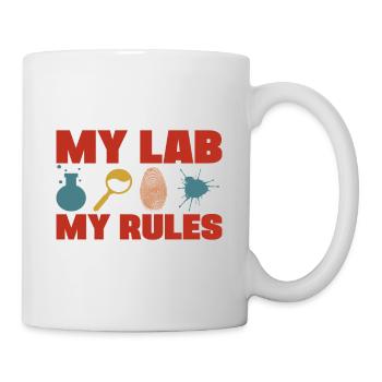 Mon laboratoire Mes règles Idée cadeau professeur de sciences médico-légales - Mug blanc - blanc - Droite