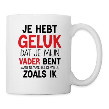 Gelukkige Vaderdag - Tasse - Weiß - Rechts