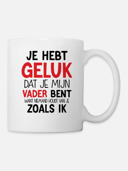 Gelukkige Vaderdag - Tasse - Weiß