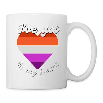 I have love in my heart. - Mug - white - Right