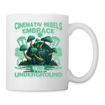 Underground Film, Independent Cinema, Horror - Tasse - Weiß - Rechts