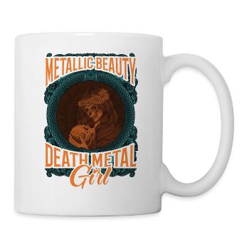 Goth Rock Satan Girl Woman Festivals Death Metal - Tasse - Weiß - Rechts
