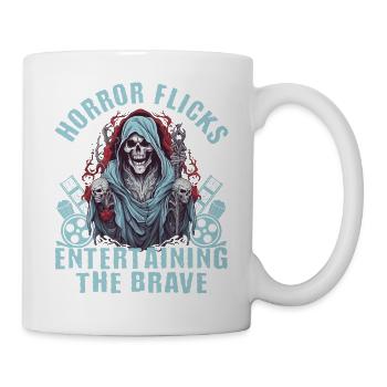 Zombie Horror Horror Film Festival + Halloween - Mug - white - Right