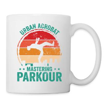 Parkour, Freerunning, Street Workout, Acrobatic - Tasse - Weiß - Rechts