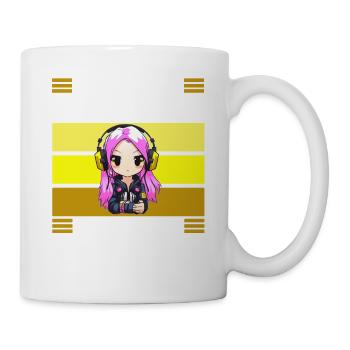 Gaming Konsole PC Zockerin Mädchen Gamer Girl - Tasse - Weiß - Rechts