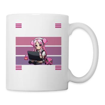 Gaming Konsole PC Zockerin Mädchen Gamer Girl - Tasse - Weiß - Rechts