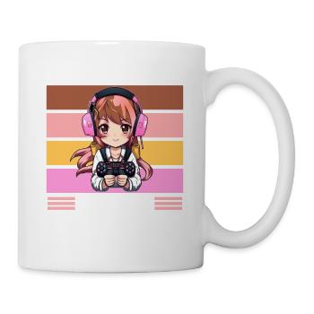 Gaming Konsole PC Zockerin Mädchen Gamer Girl - Tasse - Weiß - Rechts