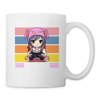 Gaming Konsole PC Zockerin Mädchen Gamer Girl - Tasse - Weiß - Rechts