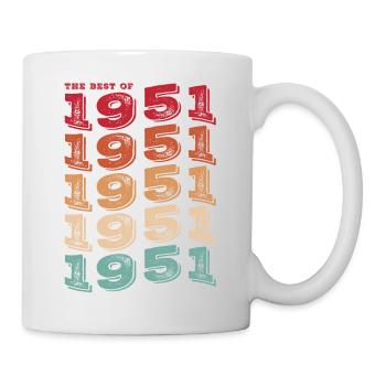 Vintage 1951 Gifts Legend for 72 Year Old - 72nd - Mug - white - Right