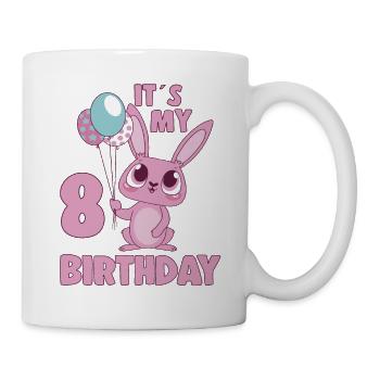 C’est mon 8 anniversaire 8 ans Bday Girl Idée cadeau - Mug blanc - blanc - Droite