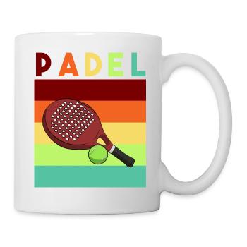 Padel Paddel Schläger Tennis Sport I Geschenk - Tasse - Weiß - Rechts