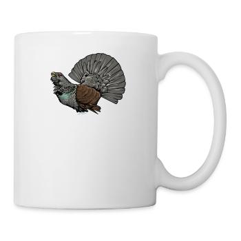 Auerhahn I Hühnervogel Auerhuhn Motiv für Jäger - Tasse - Weiß - Rechts
