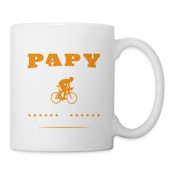 Ce papy cycliste est coole et authentique - Mug blanc - blanc - Droite