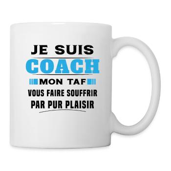 Humour entraîneur cadeau sportif Je suis coach - Mug blanc - blanc - Droite