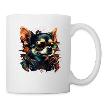 Chihuahua | Biker | Motorcyle | Riding | Dog | Dad - Mug - white - Right