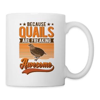 Quail breeder gift quail - Mug - white - Right