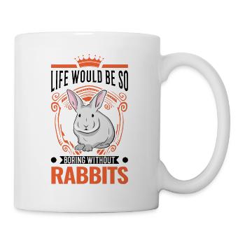 Kaninchen Geschenk Häschen Hase Kaninchen - Tasse - Weiß - Rechts