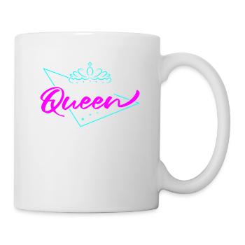 Reine d’anniversaire - Mug blanc - blanc - Droite