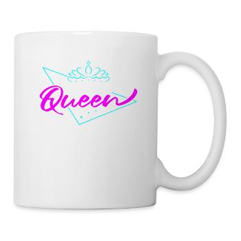 Reine d’anniversaire - Mug blanc - blanc - Droite