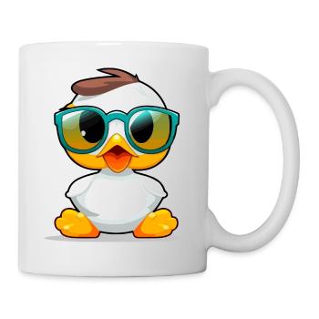 Popy die Ente - Tasse - Weiß - Rechts