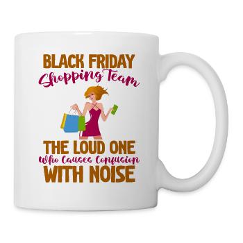 Équipe d’achat du Black Friday 4 - Mug blanc - blanc - Droite