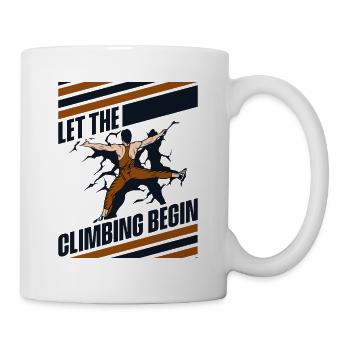 Let The Climbing Begin Bouldering Speed Climbing - Mug - white - Right