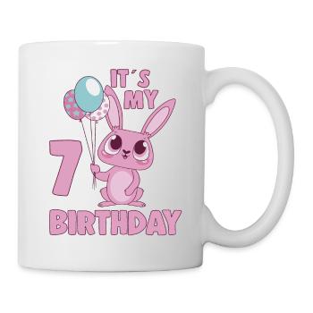 C’est mon 7 anniversaire 7 ans Bday Girl Idée cadeau - Mug blanc - blanc - Droite