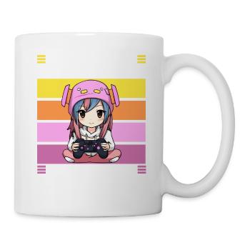 Gaming Konsole PC Zockerin Mädchen Gamer Girl - Tasse - Weiß - Rechts