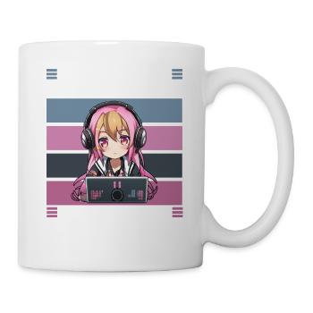 Gaming Konsole PC Zockerin Mädchen Gamer Girl - Tasse - Weiß - Rechts