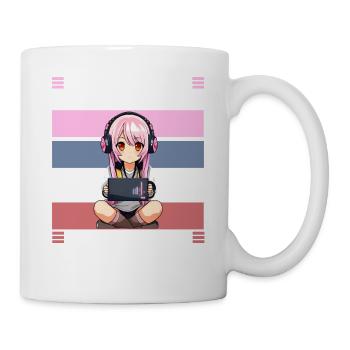 Gaming Konsole PC Zockerin Mädchen Gamer Girl - Tasse - Weiß - Rechts
