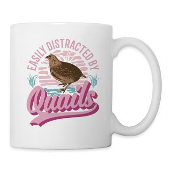 Quail breeder gift quail - Mug - white - Right
