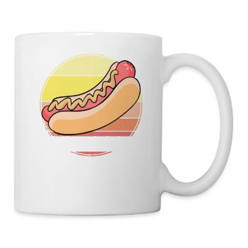 HOT DOG Zitat für einen Hot Dog Liebhaber Männer Frauen - Tasse - Weiß - Rechts