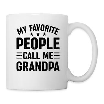 My Favorite People Call Me Grandpa - Grandpa Fathe - Mug - white - Right