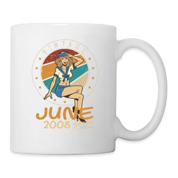 Vintage 2008 - Born In June 2008 - Mug - white - Right