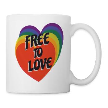 Free to love - LGBT - Mug - white - Right