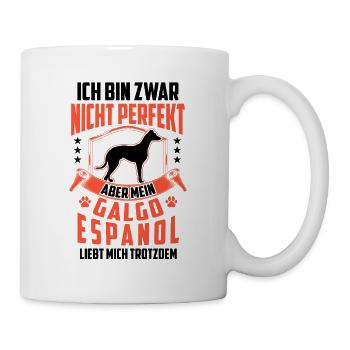 Galgo Espanol liebt mich Spanischer Windhund - Tasse - Weiß - Rechts