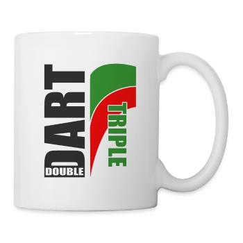 Dart Motif Triple-Double, Dart Player + Dart Fans - Mug blanc - blanc - Droite